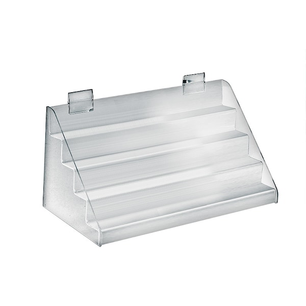Four-Tier Counter Step Display: 16"W x 8"D x 8"H
